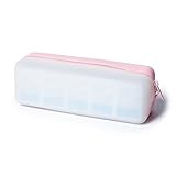 Visfresh Disposable Daily Contact-Lens Case Organizer, Travel-Friendly, Premium Quality, Water-Resistant Silicone Case with Clearly Labeled R & L, Storage up to 30 lenses (Pink)