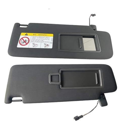 Aaenzm [Replacement] X1/x2 Interior Black Sun Visor for VW for Golf 7 7.5 for GTI for R for Line for Jetta for MK7 for GLI for Skoda for Octavia 3 A7 for RS for Seat for Ibiza 5G0857551 5G0857552CJ 1