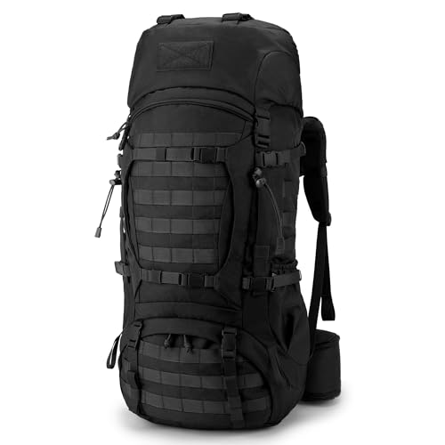 Mardingtop 70L Internal Frame Backpack for Camping,Hiking,Travel,Tactical Backpack with Rain Cover
