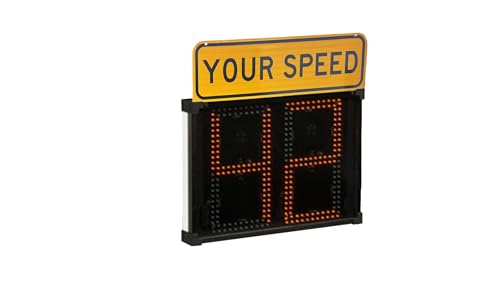 All Traffic Solutions Radar Speed Sign with Remote Device and Data Management - Battery Power - 15" x 8" Digits, 140 LED/Digit - Reduce Speeding and Collect Traffic Data