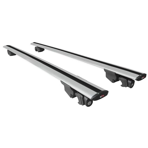 RE&AR Tuning For Seat Alhambra 2010-2020 Roof Racks Cross Bar with keys locks Alu Grey