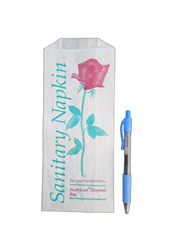 500 pcs Floral Printed Sanitary Napkin Tampon Disposal Bags