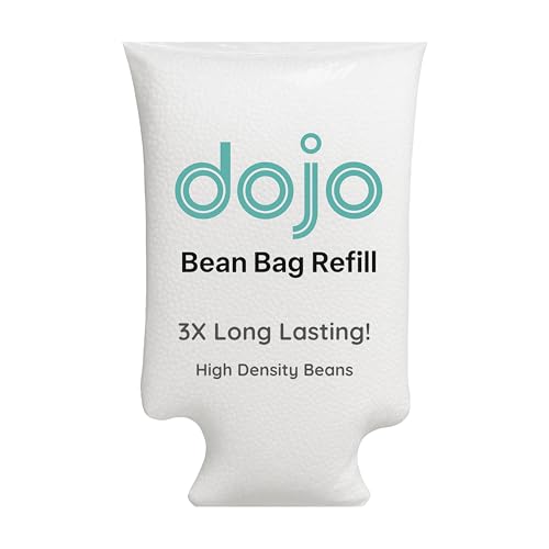 Dojo Bean Bag Refill 100L – High-Density Polystyrene Beads for Bean Bags, Loungers, Pool Floats, Pillows, and Crafts