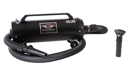 METROVAC MB-3V Air Force Blaster Pet Dryer, Professional Drying, Efficient Cleaner, 4.0 Peak HP Twin Fan Motors, 10 Ft Commercial Hose, Variable Speed