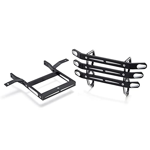 SFriding ATV Front and Rear Bumpers for Yamaha Banshee 350 YFZ350 1987-2012, Made of Aluminum, Black Anodized Finish