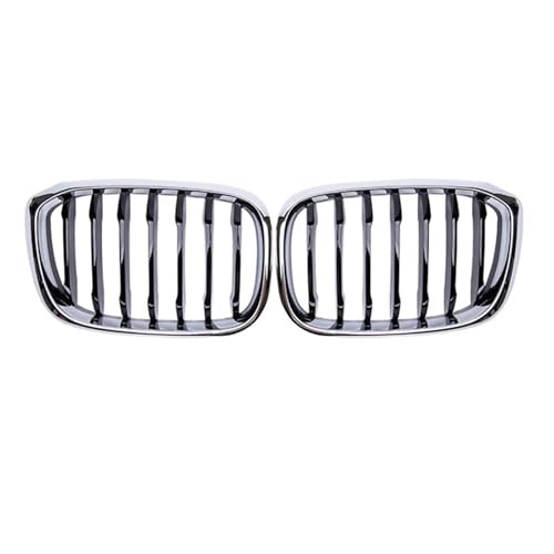 Compatible For BMW X3 X4 G01 G02 G08 Chrome Car Front Grill Grille Bumper Kidney Grill Grilles 2018-2021 Racing Grills Single Slat Grille