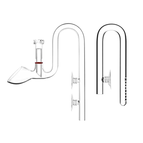 JARDLI Mini Skimmer Lily Pipe Outflow and Inflow Kit for Nano Planted Tanks (13mm for 1/2'' i.d. (12/16mm) tubing)