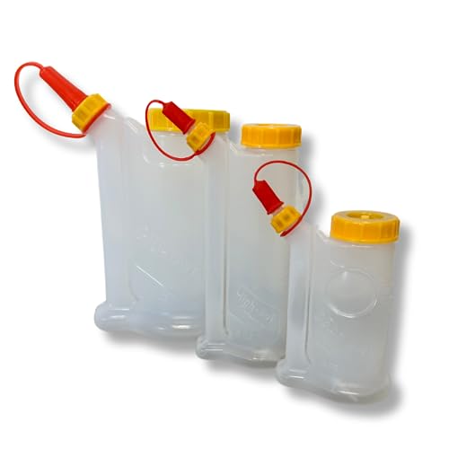 Family 3 Pack Wood Glue Bottles - 4oz, 6oz, 12oz | Woodworking Glue Dispenser with Pump