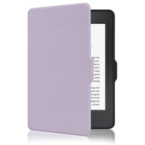 MOROCK Case for 6" Kindle Paperwhite 5th/6th/7th Generation 2012-2017 Released(Model No. EY21 & DP75SDI), Premium Lightweight PU Leather Cover with Auto Wake/Sleep, Light Purple