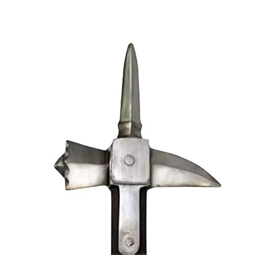 Medieval Warrior Functional Spiked Lucerne War Hammer, Steel Construction, Replica, Historical Weapon