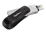 SanDisk 256GB iXpand Flash Drive Go for iPhone and iPad - SDIX60N-256G-GN6NE, Black