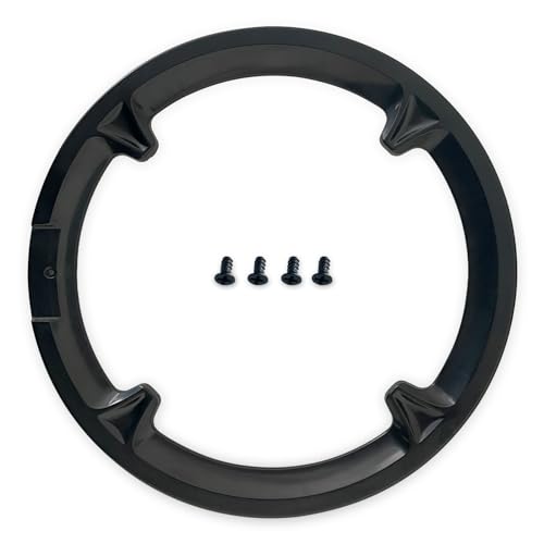 GATWOEST Bike Chain Guard Protector 42T Bicycle Sprocket Cover ABS Plastic Gear Chain Wheel Cranksets Protector Cover with 4 Screws Cycling Chainring Guard for Mountain Bikes,City Road Bikes- Black