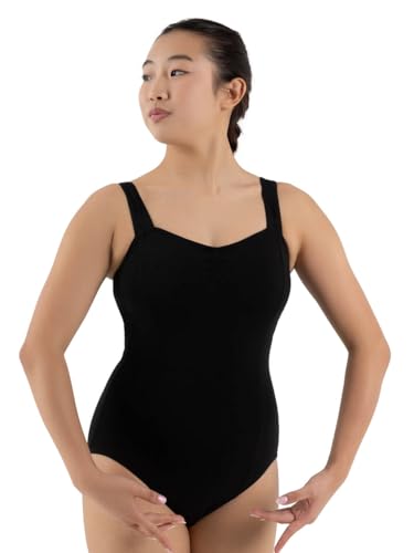 Capezio womens Cc202 athletic leotards, Black, Medium US