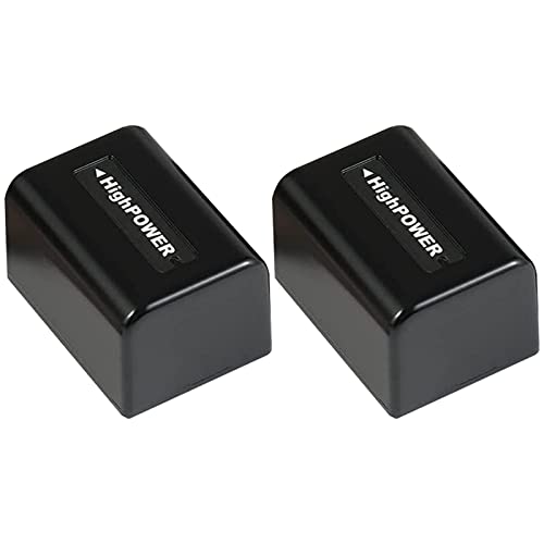 CofunKool 2 Pieces Video Camera Camcorder 3.7V 2000mAh NP-FV5 Plus Rechargeable Li-ion Batteries