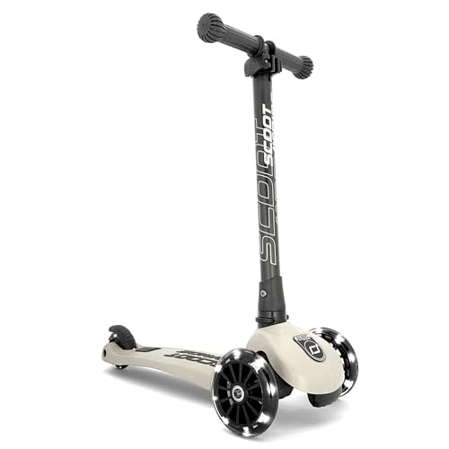 Scoot & Ride Stand-up Push Scooter for Children Ages 3-6, Highwaykick 3, Ash