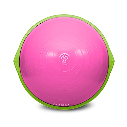 Bosu 72-10850 Home Gym Equipment The Original Balance Trainer 65 cm Diameter, Pink and Lime Green