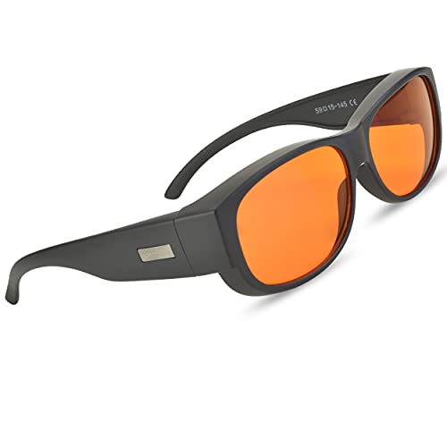 Spectra479 - Fit Over 99.9% Blue Light Blocking Glasses for Sleep - Amber Nighttime Eyewear - Turn your Prescription & Reading Glasses Into World-Class Blue Blockers