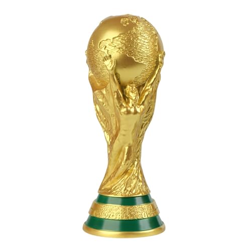Taivoze 2022 World Cup Trophy Replica, Gold Soccer Collectible, Resin Trophy for Desktop & Office (Large - 14.17")