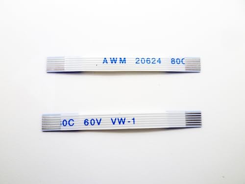 2X Flex Ribbon Cable Replacement Compatible with Sony Playstation 5 PS5 KES-497A KEM-497AAA Console (6pins Power Button Switch)