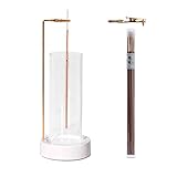 CEREMONY Incense Holder, Ceramic Incense Holder for Sticks with Glass Ash Catcher,Incense Burner for Meditation Yoga Spa Room Decor