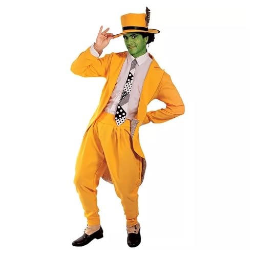 Manic Superhero/The Mask Adult Costume - Standard Yellow