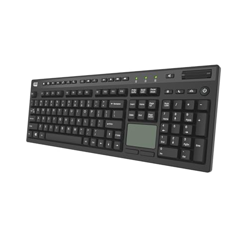 Adesso EasyTouch 445 Multi-Channel Wired Touchpad Keyboard, Black (AKB-445UB)