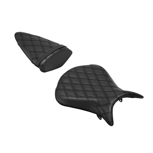 Green-L Motorcycle Rider Driver&Passenger Seat Pillion Cushion Set Fit for Kawasaki Ninja ZX6R 2007-2008 ZX-6R