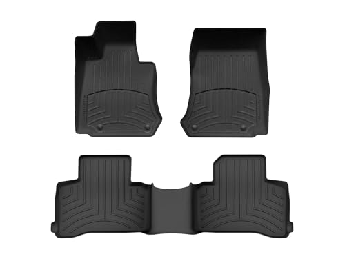 WeatherTech FloorLiner HP Custom Fit Floor Mats for Mercedes AMG GLC 43, AMG GLC 43 SUV, AMG GLC 63, AMG GLC 63 Coupe, AMG GLC 63 S, AMG GLC 63 S Coupe - 1st & 2nd Row (44898-1-2IM), Black