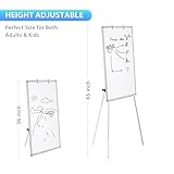 Easel Whiteboard - Magnetic Portable Dry Erase 36 x 24 Tripod Height Adjustable, 3' x 2' Flipchart Easel Stand White Board for Office or Teaching at Home & Classroom (36x24 White)