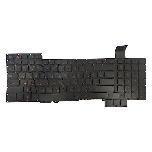 SMQMGDM Laptop Parts New Russia for ASUS ROG G751 G751J G751JM G751JT G751JY NoBacklight Black Notebook Laptop Keyboard