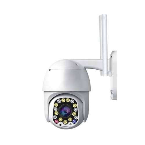 TWSYOXPR 2MP 1080P YCC365 Plus APP Wireless PTZ IP Dome Camera Full Color Motion Detection Outdor Smart Home Security CCTV Baby Monitor(EU Plug_2MP and 64G Card)