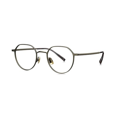 BOLON Ultra Lightweight Full Titanium Round Prescription Eyeglass Frames BT1559 Meridian 48mm, Exclusive Eyewear Brand of EssilorLuxottica