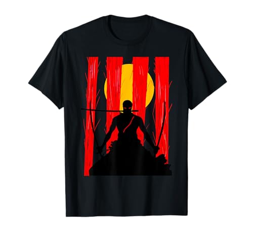 Japanese Retro Art Zoro Anime Graphic T-Shirt
