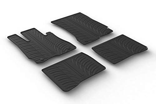 Gledring USA Custom Fit All-Weather Rubber Floor mats Compatible with Mercedes Benz S-Class W221 2007-2013, No Trimming Required, Tailored Custom Fit, Protects from Rain, Mud and Snow.