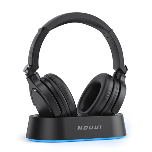 Wireless Headphones for TV Watching, TV Headphones Wireless for Seniors with Transmitter Charging Base, Over ear Bluetooth Headset No Audio Delay, HIFI Stereo, 65H Playtime, Gifts for Parents/Elderly