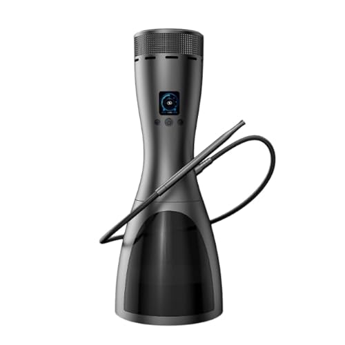 Lukah – Electronic Hookah Shisha Set with Glass Bowl, USB-Powered, No Charcoal Needed, Compact & Stylish Design for Home or Lounge, Uses Classic Top-Heating Shisha Style by ehooke