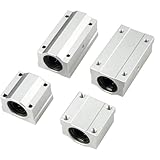 4 Pcs SCS 6/8/10/12/13/16/20/25/30 Uu/LUU Aluminum Slider Linear Motion Ball Bearing(SCS10LUU)