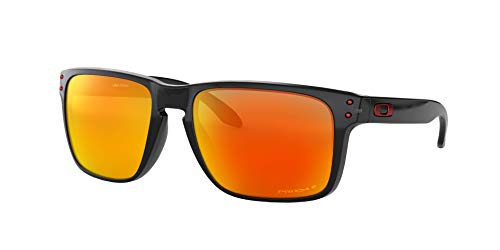 Oakley Men's OO9417 Holbrook XL Square Sunglasses, Black Ink/Red/Prizm Ruby Polarized, 59 mm