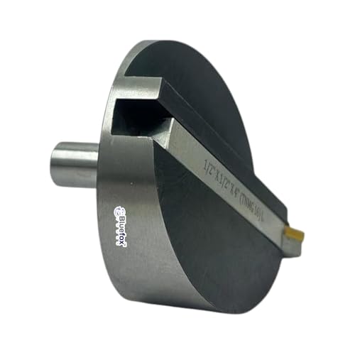 BlueFox Large Head 4" (100 mm) Diameter Fly Cutter with Carbide Indexable Tip Facing Tool – 3/4" (19 mm) Straight Shank, High-Speed Metalworking Tool for Milling Machines, Smooth Finish