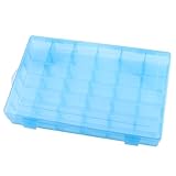 ZOENHOU 8 Pack 36 Grids Colorful Plastic Organizer Container, 4 Colors Plastic Organizer Storage Box with Adjustable Dividers for Jewelry Bead Earring Fishing Hook Art Crafts Small Accessories