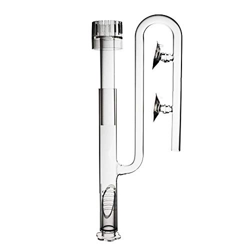 FZONE Aquatic Glass Lily Pipe Inflow with Surface Skimmer for Aquarium Filter 1/2''(12/16mm) Tubing