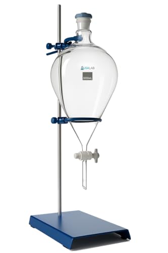 USA Lab Separatory Funnel with PTFE Valve - Various Options 1L / 2L / 5L - USAlab
