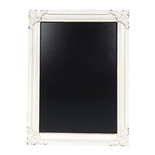 NIKKY HOME Decorative Chalk Board Farmhouse Kitchen Chalkboard Wall Sign Framed Hanging Display Non-Porous Easy to Clean 16" x 12" Rustic Blackboard for Weddings, Birthdays, Restaurant, Menu