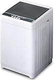 TABU Portable Washer and Dryer Combo Set,Compact 17.6LBS Full-Automatic Washing Machine with 10 Washing Programs & Compact 13LBS Dryer with Stainless Steel Inner Tub, White