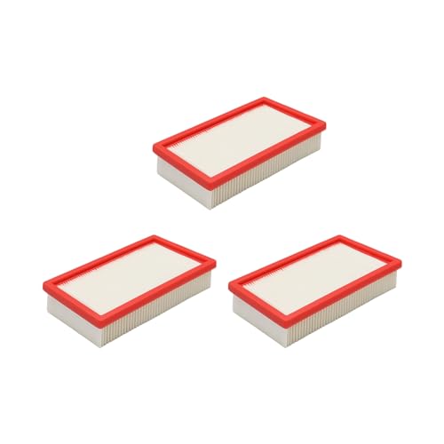 Nispira VF130H Flat Pleated Paper Filter compatible with Bosch VAC090A or VAC140A Dust Extractors, 3 Packs