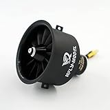 XFLY-MODEL 64mm 12 Blades EDF Ducted Fan with 4S 2840-KV3200 Brushless Outrunner Motor Model Jet Aircraft