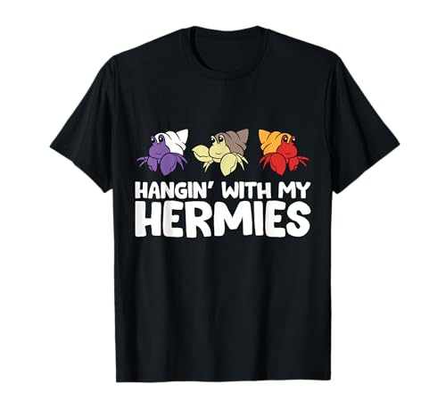 Funny Hermit Crabs Lover Gifts Hermit Crab Owner T-Shirt - Black, Small - Casual Humorous Pet T-Shirt - Unisex-Hermit Crab Lovers