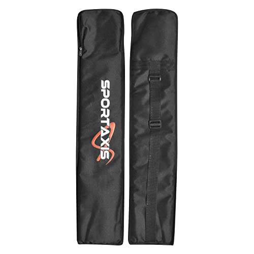 SPORTAXIS Foam Padded Bag for Cricket Bat- Adjustable Strap, Lightweight, Durable, Strong Protection to Bats (Black)