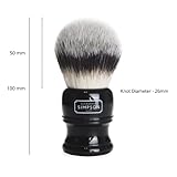 Alexander Simpson Trafalgar Synthetic Shaving Brush - Simpson Shaving Brushes - Faux Ivory Handle (T3 Ebony)