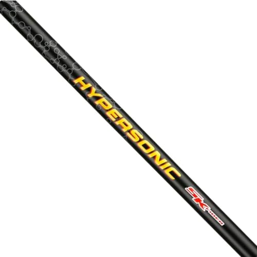 SK Fiber Hypersonic .370" Black Graphite Golf Club Shafts for Irons, Regular/Stiff Combination Flex for Men